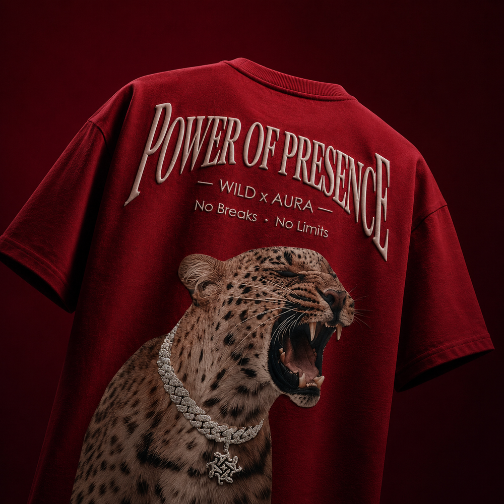 Untamed Oversized Printed T-Shirt by The Aura – product view 4