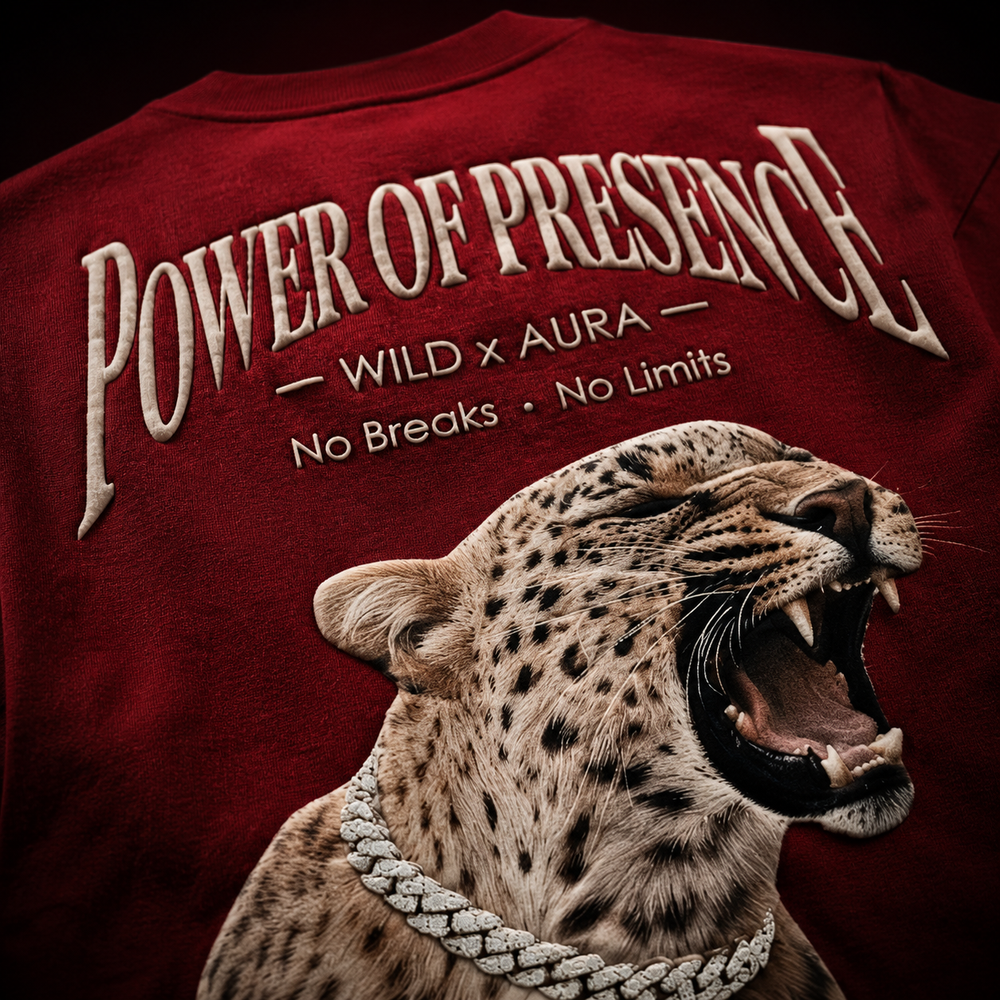 Untamed Oversized Printed T-Shirt by The Aura – product view 5