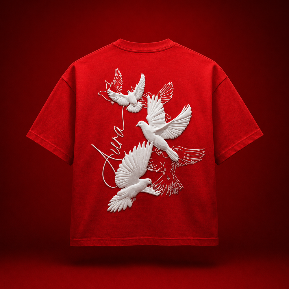 Ascension Oversized Puff Print T-Shirt by The Aura – product view 2