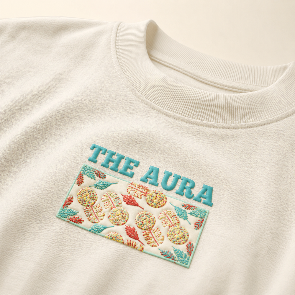 Abyss Oversized Puff Print T-Shirt by The Aura – product view 3