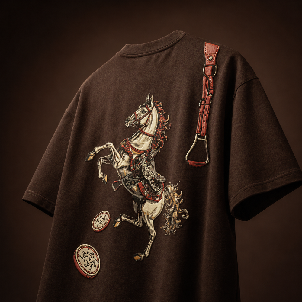 Legacy Oversized Puff Print T-Shirt by The Aura – product view 5