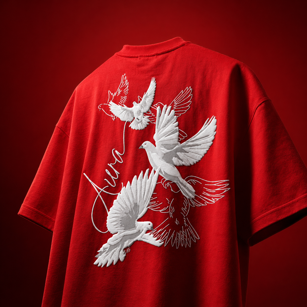Ascension Oversized Puff Print T-Shirt by The Aura – product view 5